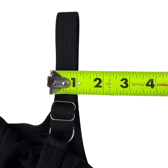 ZAFUL Black One-Shoulder Ribbed Crop Top XL - Picture 5 of 8